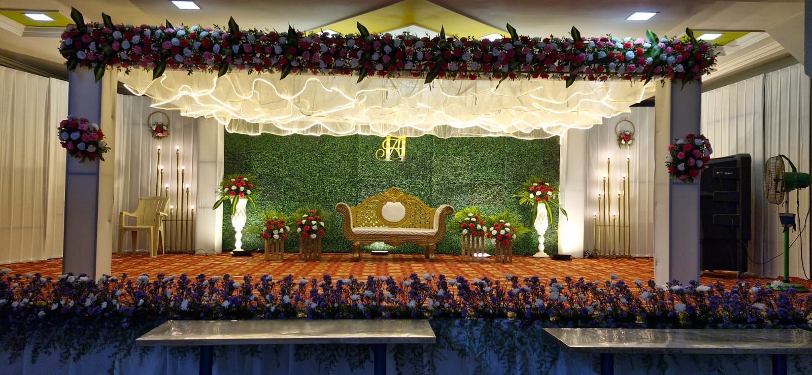 Flower entrance decoration in Thanjavur - RR Decoration Center