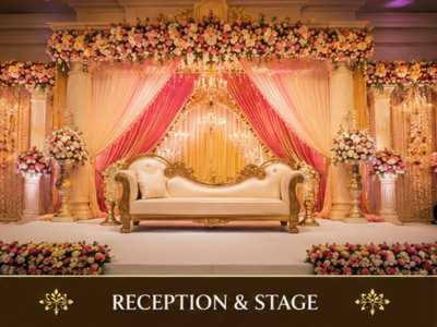 Reception stage decoration Thanjavur